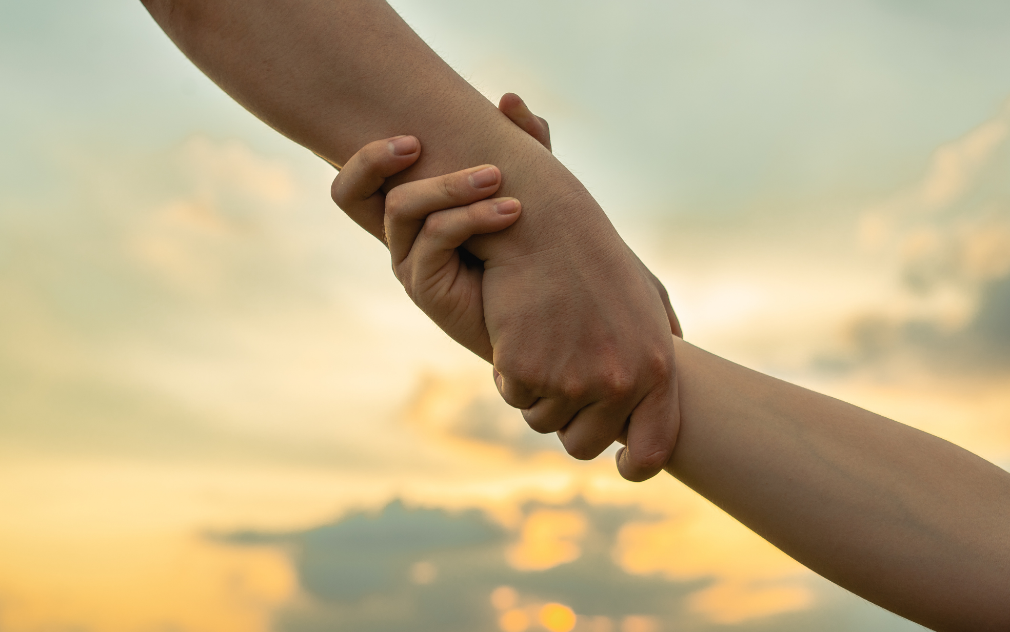 holding hand