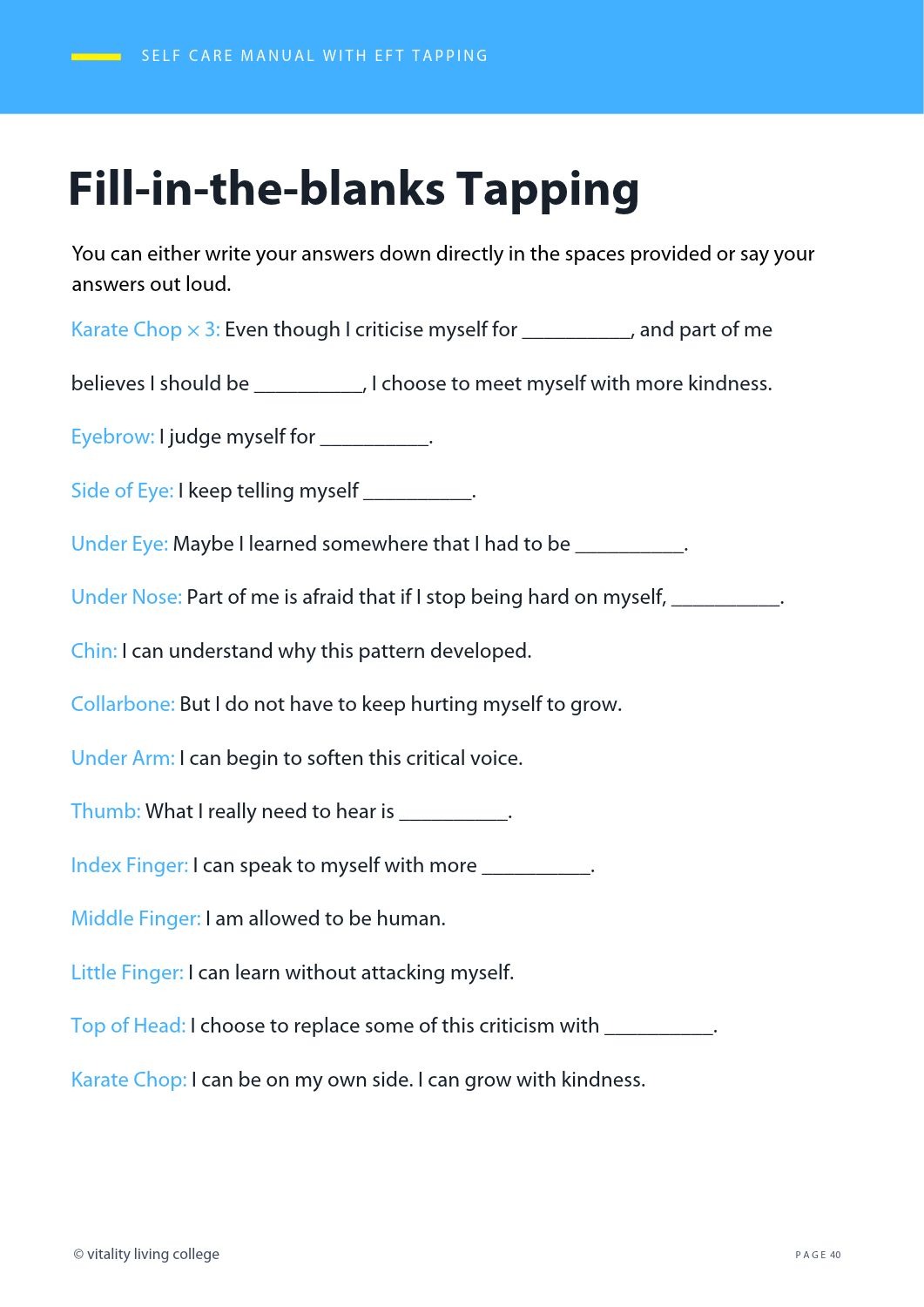 tapping